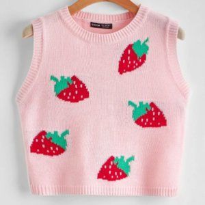 SHEIN Pink strawberry vest